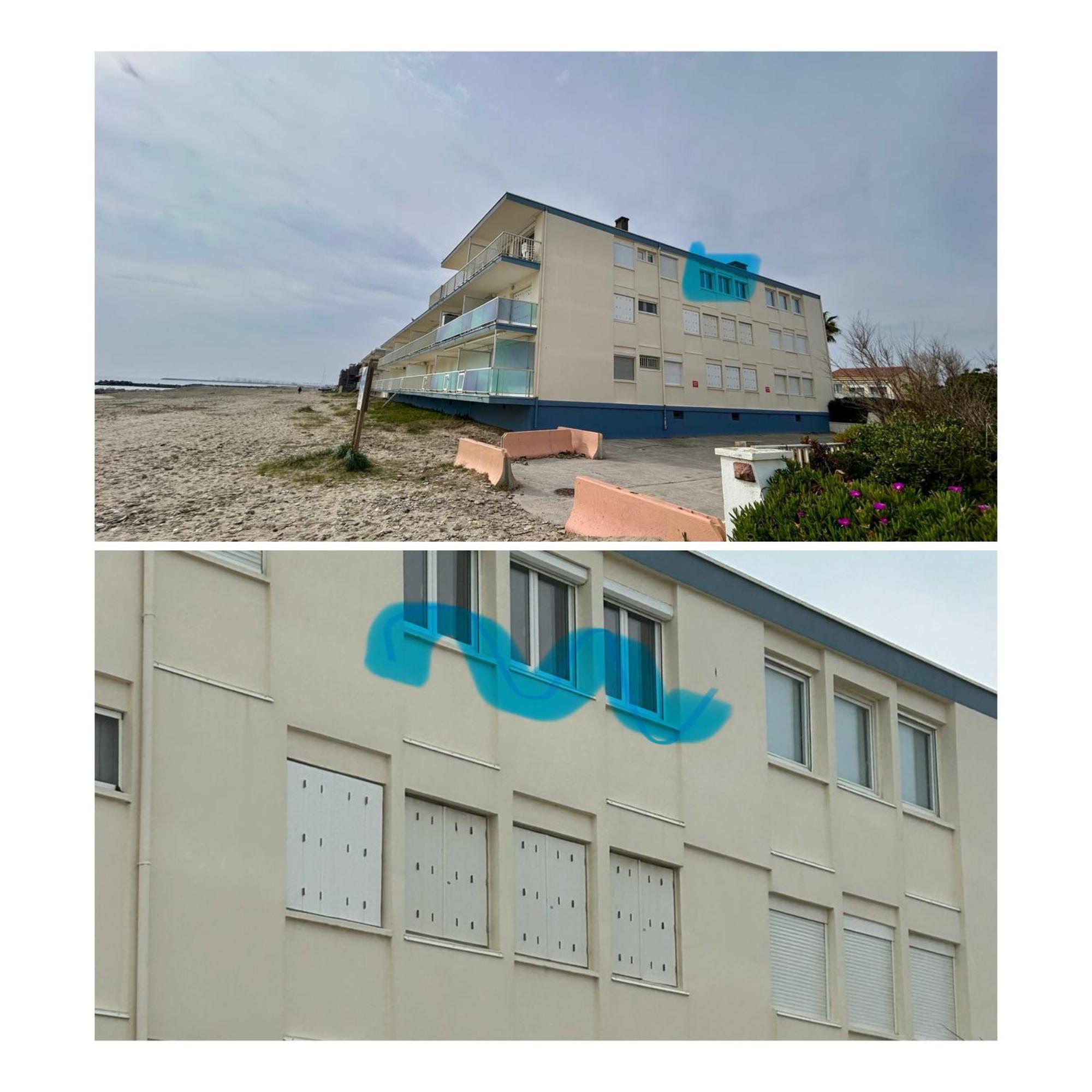 Estudio 1Ere Ligne Vue Mer ,Place De Parking Privee Acces A La Plage De La Residence 3Eme Etage Palavas-les-Flots Exteriör bild